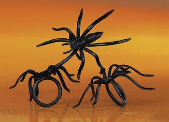 plastic halloween spider rings